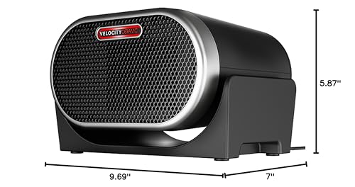 Vornado VC-01 Ceramic Space Heater with Velocity Tuned Heat, 15° Tilt, Quiet Personal & Whole Room Mode - Black