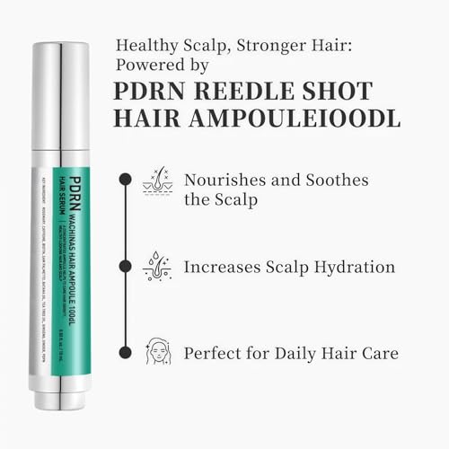 Wachinas PDRN 100 Hair Ampoule 0.5 Fl Oz Pack of 2 | Hair Growth Serum with Saw Palmetto & Biotin