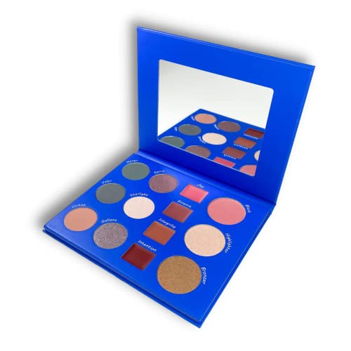 All-in-One Makeup Palette with Eyes, Lips, Cheeks - Vegan & Cruelty-Free