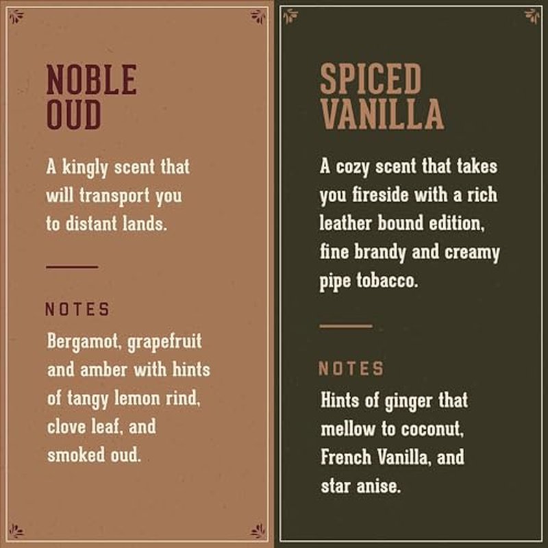 18.21 Man Made Noble Oud Wash & Spiced Vanilla 3-in-1, 18 oz Wash 2-Set Bundle, All Hair & Skin Types for Men, Strengthens and Moisturizes in a Manly Aroma