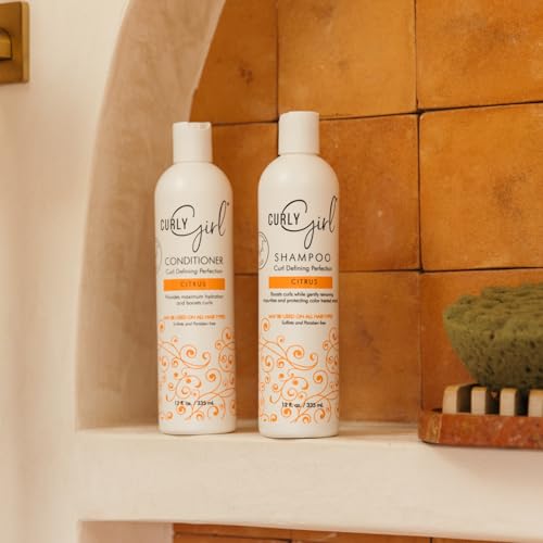 Curl Girl Hydrating Shampoo & Conditioner Set with Curl Cream for Natural Curls