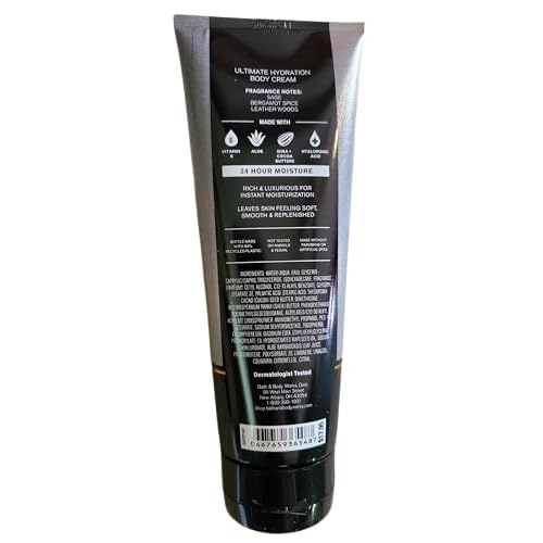 Bath & Body Works Men's Graphite Ultimate Hydration Body Cream and 3-in-1 Face, Hair, Body Gel Wash 2 Piece Set
