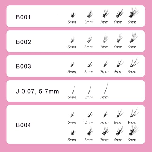 Bottom Lashes Bottom Lash Clusters | Lash Clusters With Bottom Lashes | DIY Bottom Lashes, Multiple Styles, Lightweight Natural Look, Easy Application & Long Wear (J-0.07, 5-7mm)