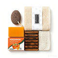 Elderly Body Odor Care Gift Set with Persimmon Soap Bars & Bath Accessories