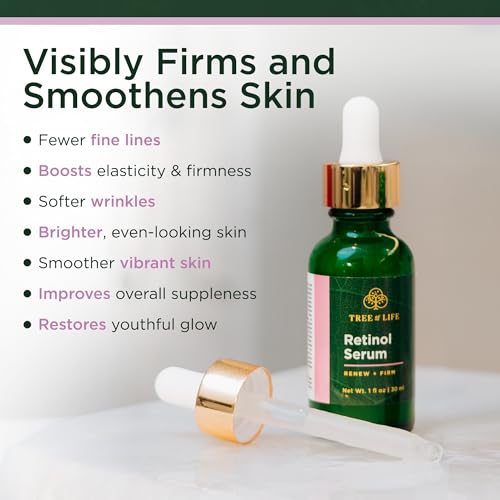 Tree of Life Brighten & Renew Face Serum Set with Vitamin C & Retinol
