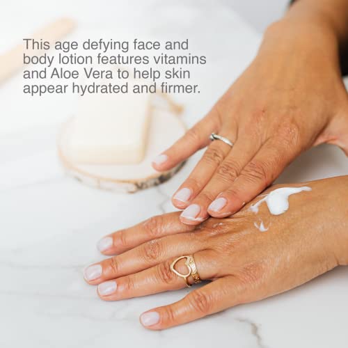 Hydrating Face & Body Moisturizer with Vitamins A, C & E - 8.5 oz Daily Lotion - Botanical Ingredients - Lightweight Hydration (Variation of THIS listing)