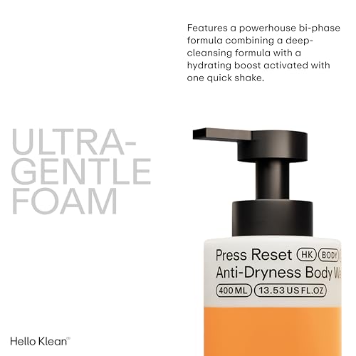 Hello Klean Press Reset Anti-Dryness Body Wash - Hydrating Hard Water Formula