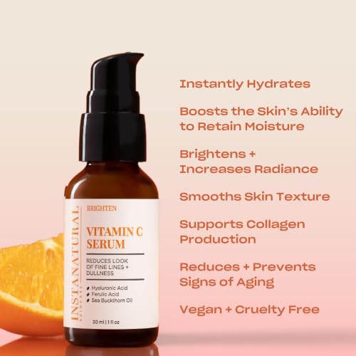 Vitamin C Face Serum - Brightening & Hydrating Serum for All Skin Types - 1 Fl Oz