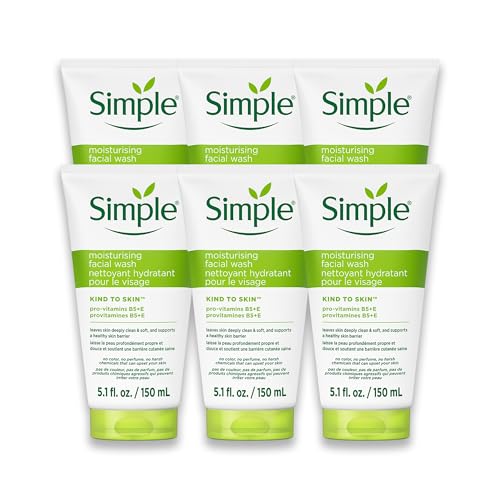 Simple Kind To Skin Moisturizing Face Wash Pack of 6 - 5.1 Fl Oz Each