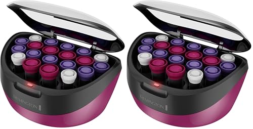 Pink Ionic Conditioning Hair Curlers Set - 20 Velvety Rollers, Long-Lasting Style