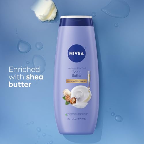 NIVEA Nourishing Body Wash Set with Botanical Blossom, Shea & Care, 3 x 20oz