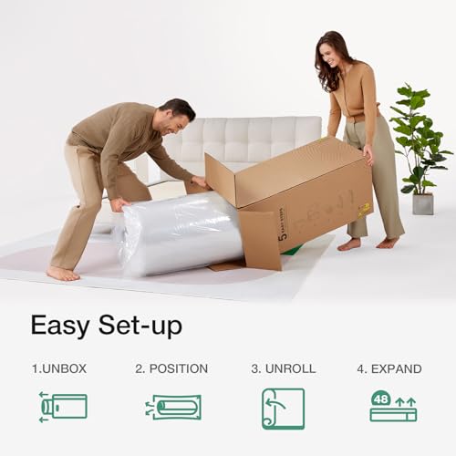 Novilla Blue Twin 6 Inch Hybrid Mattress – Bonnell Spring & Foam, CertiPUR-US