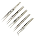 FEITA Precision Tweezer Set - Tweezers for Crafts, Jewelry, Lash Extensions, Electronics & Hobby Tools