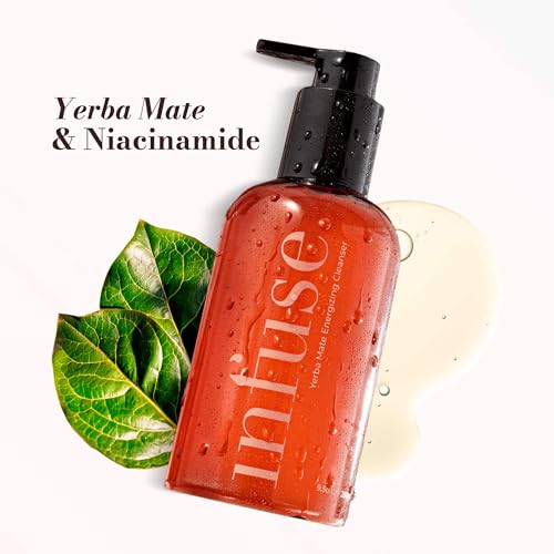 Infuse Non-Stripping Cleanser for Mature Skin, Hydrating Cleanser Face Wash, Gentle Facial Cleanser with Hyaluronic Acid and Peptides, Makeup Removing Face Wash for Dry and Sensitive Skin