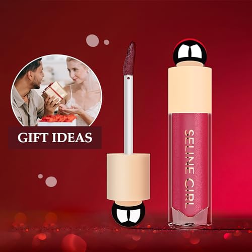 FelinWel Super Sparkly Lip Gloss, Shining and Nourishing, Fresh Texture, Buildable Formula, One for Multipurpose, 03# Cherry Glaze