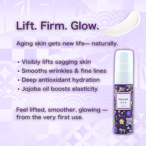 MizumaRi Vital Lift Cream | Premium Jojoba Oil Anti-Aging Moisturizer | Lifts, Firms & Enhances Skin Elasticity