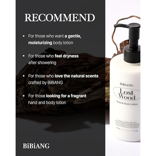 Walnut Creek Green Body Lotion - Korean Body Care for Moisturizing & Nourishment - Hydrating Body Care Formula with Forest Bergamot Scent, Shea Butter & Jojoba Oil - 10.82 fl.oz