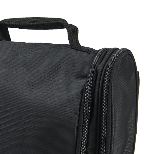 TravelWise Hanging Toiletry Bag, Travel Toiletry Organizer, Black