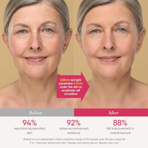 Bridigi 9-in-1 Red Light Therapy Face Wand – LED Skin Rejuvenation & Anti-Aging