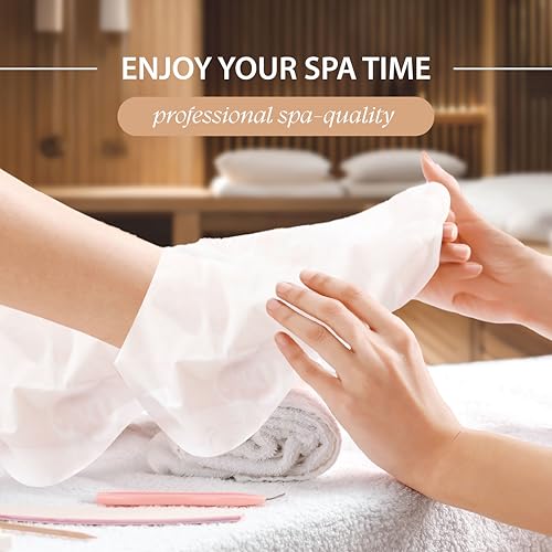 Innerest Original Derma Beauty Foot Mask 24 Pairs Shea Butter + Avocado Moisturizing After Exfoliator Callus Remover Foot Masks, Pedicure Supplies