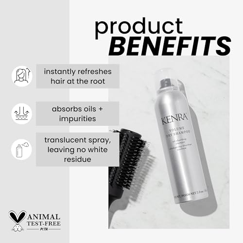 Kenra Volume Dry Shampoo 5oz Pack of 2 - Oil Absorbing, Translucent Hair Refresh