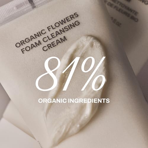 Organic Foam Cleansing Cream 150ml - Gentle Face Wash with Floral Fermentation | Pack of 1