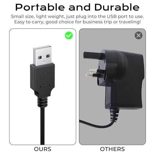 Vancle USB Charger Cable for Hatteker, Shaver Charger Cable Compatible with Hatteker RFC-588 RFC-589 RFC-690 RFC-692 RFC-696 RSCX-7856 RSCX-9598 1.5m