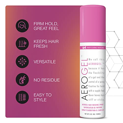 TRIDESIGN Aerogel Strong Hold Volumizing Hair Spray 3 oz Pack of 2