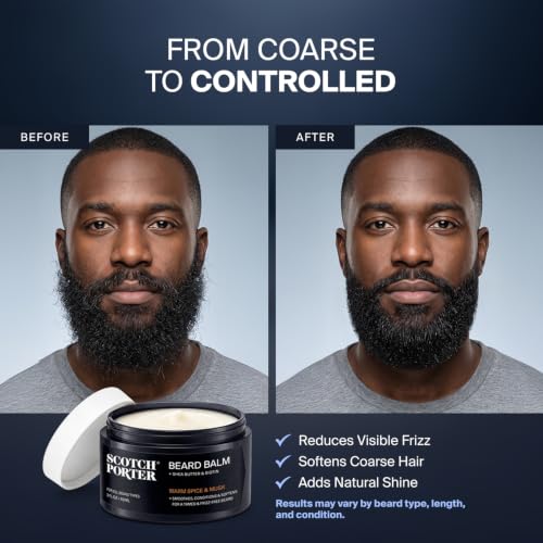 Scotch Porter Conditioning Beard Balm for Men 2-Pack - Softening & Growth Support