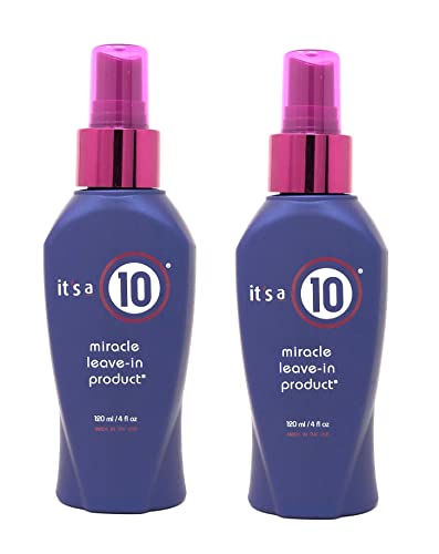 It's a 10 Haircare Miracle Leave-In Spray 4 fl oz Pack of 2 - Frizz Control & Shine