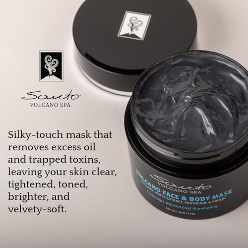 Volcano Clay Mask for Face & Body Detoxifies Pores 200ml