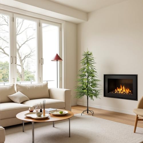 5FT Artificial Norfolk Pine Tree Indoor Outdoor Faux Evergreen Holiday Decor