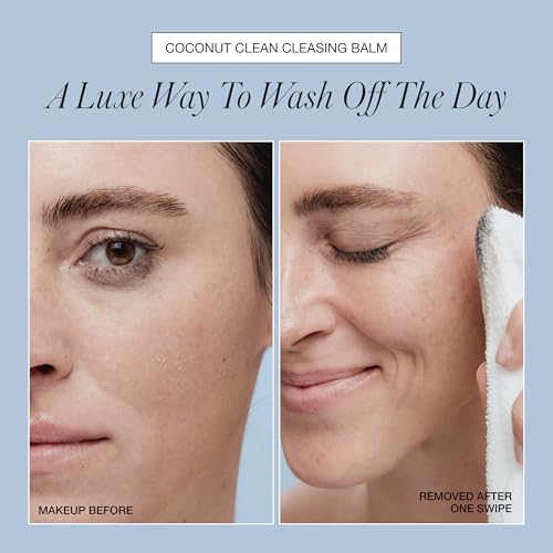 RMS Beauty Coconut Clean Cleansing Balm ? Hydrating Balm-to-Oil Makeup Remover ? Organic Coconut Oil & Kakadu Plum ? Kind to Biome Certified ? Gentle & Nourishing ? 2.8 oz