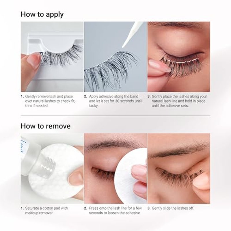 KISS Looks So Natural, False Eyelashes, 'Sultry', 12 mm, Includes 5 Pairs Of Lashes, Contact Lens Friendly, Easy to Apply, Reusable Strip Lashes, Glue-On