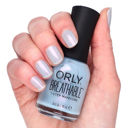 Orly Breathable Nail Polish Shore Thing | Light Blue Polish From Tide & Seek Spring & Summer Collection | Milky, Glass-Like Finish | Long-Lasting Wear, Chip Resistant | Vegan & Cruelty-Free (18ML)
