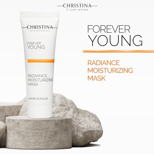 Christina Forever Young Radiance Moisturizing Facial Mask with Vitamin E | Anti-Aging Nourishing Face Masks Skincare | Skin Renewal Boost | Strengthens and Revitalizes Skin | For All Skin Types 50ml