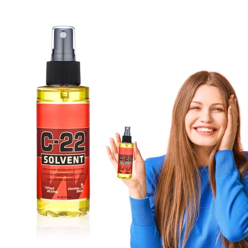 Goodscious 4 Fl Oz C22 Solvent Spray Adhesive Remover for Wig Tape & Extensions