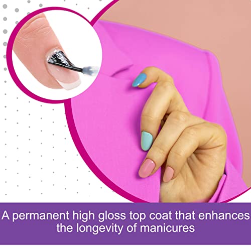 Backscratchers Extreme Permanent Glaze Sealer 0.5 Fl Oz High Gloss Top Coat - Long Lasting, Quick Dry