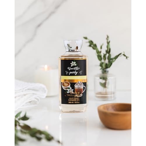 Velvet Nectar Vanilla Party Shower Gel - Vanilla Scented Body Wash with Shea & Vitamin E - Moisturizing and Hydrating 10 Fl oz ? Gently Scented Body Wash for Soft, Glowing Skin
