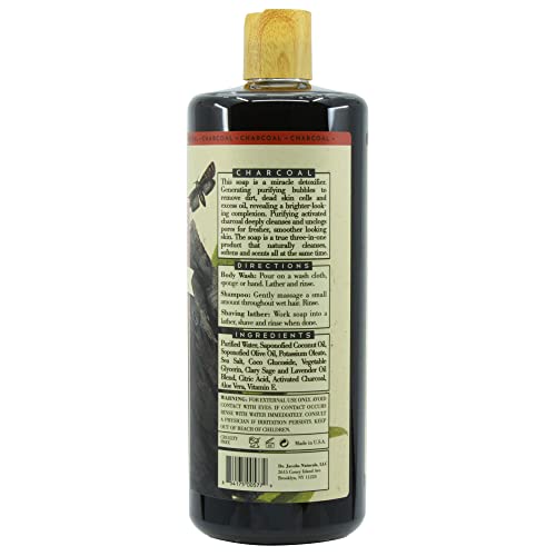 Pure Castile Soap - Plant-Based Face & Body Wash for Sensitive Skin, 32 Fl Oz
