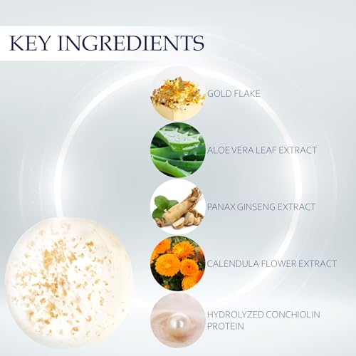 ROYALCOSMETICS ROYAL HERB SOAP Cleansing Bar Soap Moisturizing with Aloe Vera Leaf Extract, Ginseng Extract and Gold, 3.53 OZ / 100g