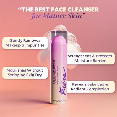 FIÈRA Oil to Foam Facial Cleanser with Truffle & Fermented Plant Oils, Hydrating & Gentle, 110ml