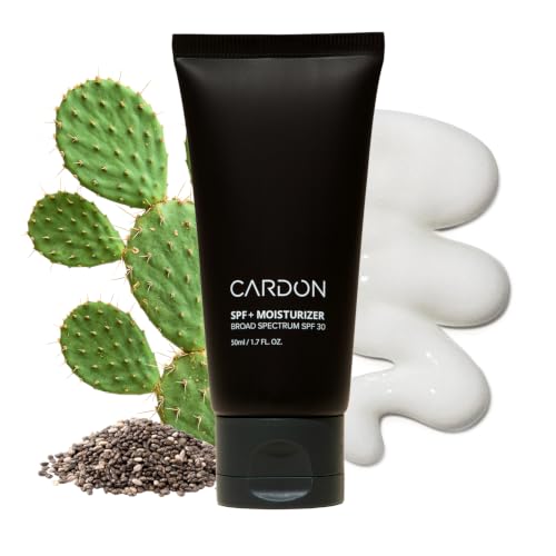 Men's SPF 30 Facial Moisturizer with Cactus Extract, 1.7 Fl Oz - Sun Protection & Anti-Aging