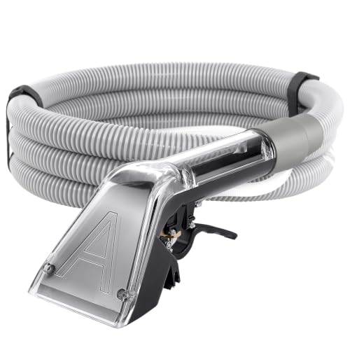 Universal Upholstery Attachment with 12-Foot Hose for Carpet & Furniture Cleaning