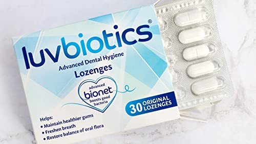 Probiotic Oral Lozenges - Fresh Breath & Oral Microbiome Support, 90 Count (3 Packs of 30)