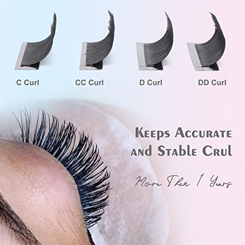 DF Lash Extension Volume Lashes Extension 0.03 CC Curl 15-20mm Mixed Tray Individual lash Extensions Classic Lash Extensions Soft Matte Black Single Eyelashes Professional Salon Use