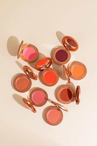 YENSA Superfood Blush Silk Cream Cheek Makeup Peach Sunset 0.21 oz - Buildable & Hydrating