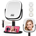 Mocado Lighted Makeup Mirror with 1X/20X Magnification - Black