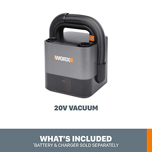 WORX WX030L.9 Cordless Cube Vac Bare Tool — 20V, Compact Handheld Vacuum