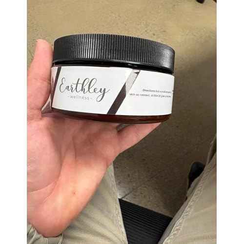 Earthley Wellness, Whipped Body Butter, Vanilla, Ultra-Hydrating & Nourishing, Softens & Soothes Dry Skin, Made with Real Vanilla Beans, Rich in Mango Butter & Apricot Oil (8oz)